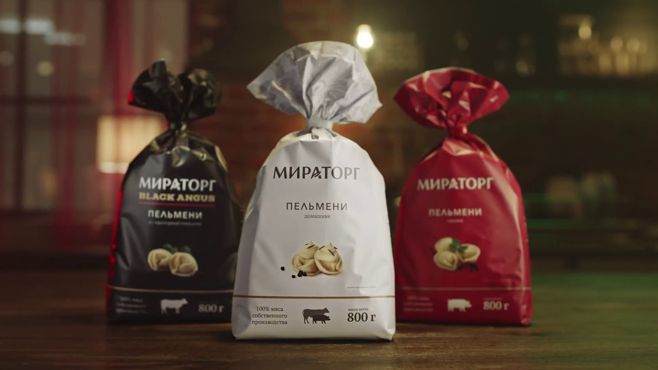 Пельмени из настоящего мяса. МИРАТОРГ