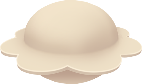 Круглый с фигурным краем