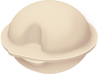 С защипом-бантиком