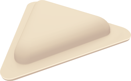 Треугольный с ровным краем