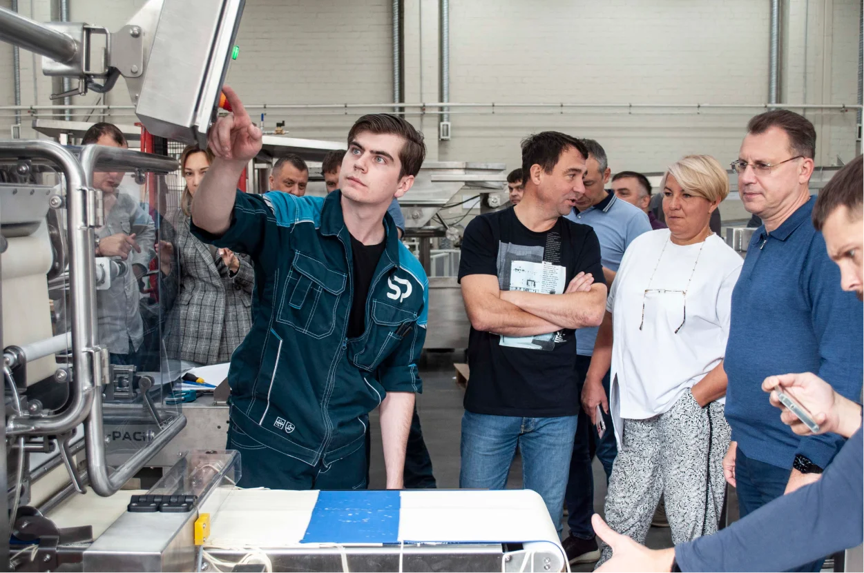 Демонстрация нового автомата СИГНАЛ-ПАК для производства лапши