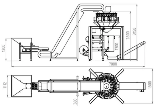 Линия по фасовке пельменей